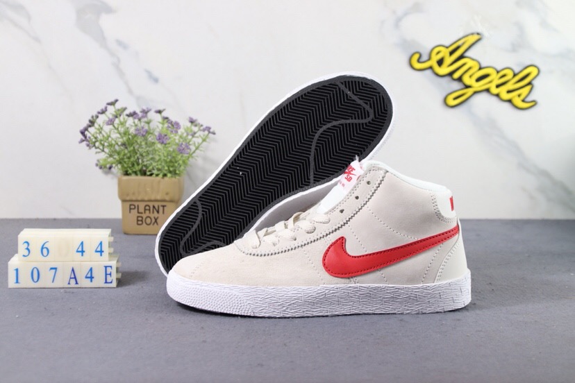 Nike SB Bruin Hi White Red Shoes